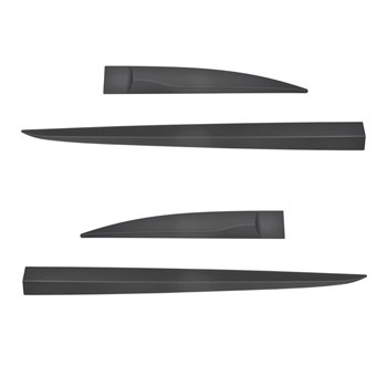 Černé boční lišty pro Hyundai i10 Hatchback (2020-....)