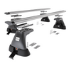 Základní nosič na střechu auta pro Peugeot Partner mk I Van (2003-2010) - příčný nosič - stříbrné střešní příčníky - montážní body - Hliník