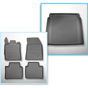 Sada rohož do zavazadlového prostoru a autokoberečky TPE PREMIUM na míru do: Peu