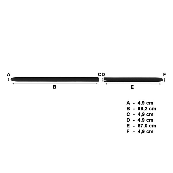 Černé boční lišty pro Volkswagen Amarok Pick-Up (2009-....)