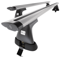 Základní nosič na střechu auta pro Audi A3 8V Sedan (2013-2020) - příčný nosič - stříbrné střešní příčníky - bez montážních prvků - Hliník