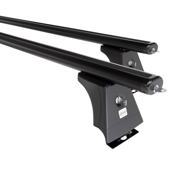 Základní nosič na střechu auta pro Fiat Ducato Van (1996-2005) - příčný nosič - černé střešní příčníky - montážní body - Hliník