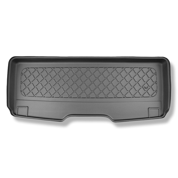 Rohož do zavazadlového prostoru pro: Volkswagen Multivan T7 Van (10.2021-....) - Krátký rozvor náprav; za třetí řadou sedadel; také pro verzi eHybrid PHEV