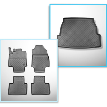 Sada rohož do zavazadlového prostoru a autokoberečky TPE na míru do: Toyota RAV4