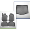 Sada rohož do zavazadlového prostoru a autokoberečky TPE na míru do: Ssangyong Tivoli Grand SUV (06.2021-....) - horní zavazadlový prostor; pohyblivá podlaha v nejvyšší poloze