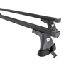 Základní nosič na střechu auta pro Peugeot Partner mk I Van (1997-2002) - příčný nosič - černé střešní příčníky - montážní body - Ocel