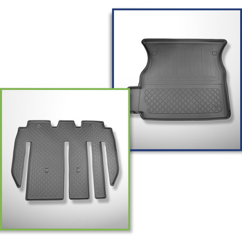 Sada rohož do zavazadlového prostoru a autokoberečky TPE na míru do: Tesla Model