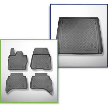 Sada rohož do zavazadlového prostoru a autokoberečky TPE na míru do: Land Rover 