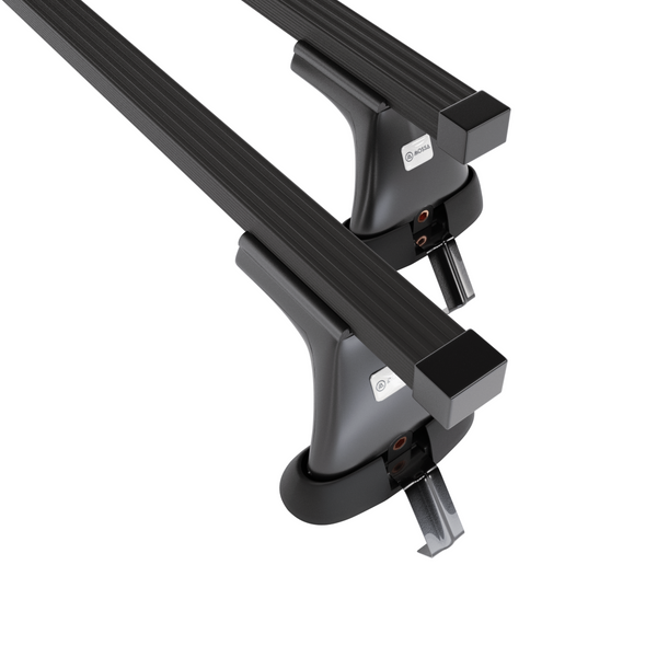 Základní nosič na střechu auta pro Alfa Romeo 166 Sedan (2004-2007) - příčný nosič - černé střešní příčníky - bez montážních prvků - Ocel