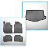Sada rohož do zavazadlového prostoru a autokoberečky TPE PREMIUM na míru do: SsangYong Tivoli X150 Crossover (01.2022-....) - horní zavazadlový prostor (s multifunkční podlahou); pravý a levý odnímatelný výklenek