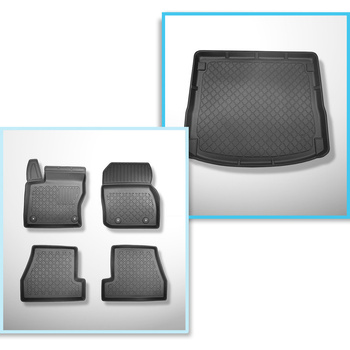 Sada rohož do zavazadlového prostoru a autokoberečky TPE na míru do: Ford Focus 
