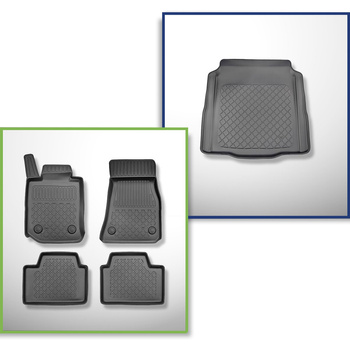 Sada rohož do zavazadlového prostoru a autokoberečky TPE na míru do: BMW Řada 3 