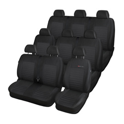 Potahy šité na míru pro Ford Transit VII Van (2013-2019) 9 místný - návleky na autosedadla - E4