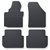 Gumové autokoberce pro Volkswagen Touran I MPV (2003-2010) - černá - 4 ks