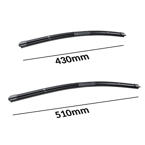 Automobilové stěrače na přední sklo pro Opel Corsa C Hatchback, Sedan, Van (09.2000-09.2006) - listy ploché