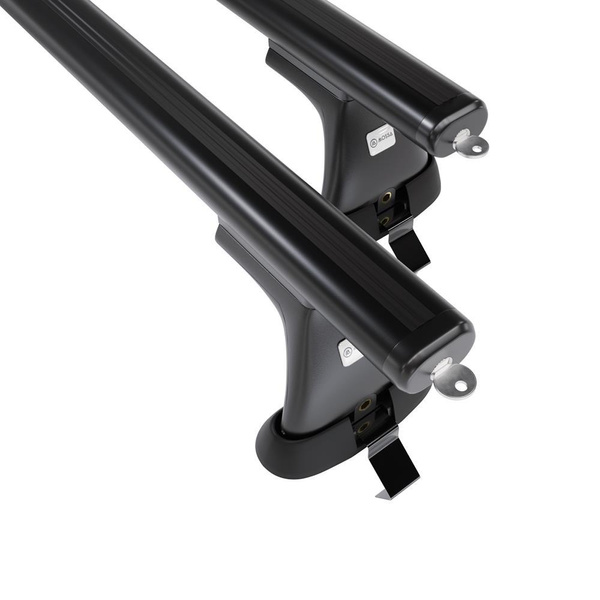 Základní nosič na střechu auta pro Ford Mondeo mk V Hatchback (2014-2022) - příčný nosič - černé střešní příčníky - bez montážních prvků - Hliník