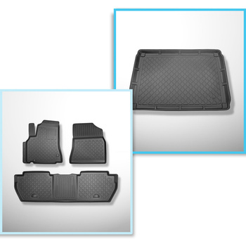 Sada rohož do zavazadlového prostoru a autokoberečky TPE na míru do: Citroen Ber