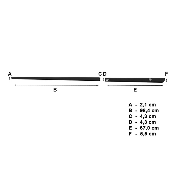 Černé boční lišty pro Alfa Romeo 147 Hatchback (2000-2010) - (délka lišt: 984mm; 670mm)
