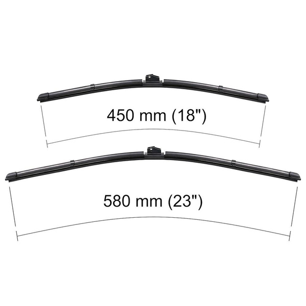 Automobilové stěrače na přední sklo pro Alfa Romeo Brera Kupé (01.2006-12.2010) - listy ploché