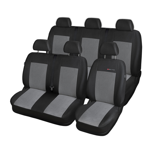 Potahy šité na míru pro Ford Transit VII Van (2013-2019) 6 místný - návleky na autosedadla - E2