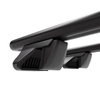 Základní nosič na střechu auta pro Volkswagen T-ROC SUV (2018-....) - příčný nosič - černé střešní příčníky - zábradlí - Hliník