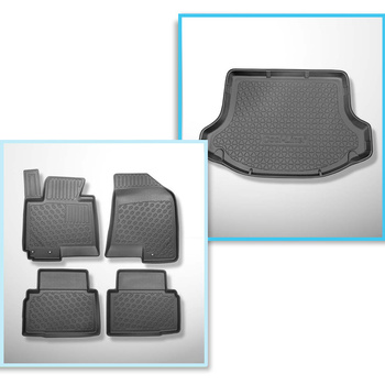 Sada rohož do zavazadlového prostoru a autokoberečky TPE PREMIUM na míru do: Kia Sportage III SUV (08.2010-12.2015)