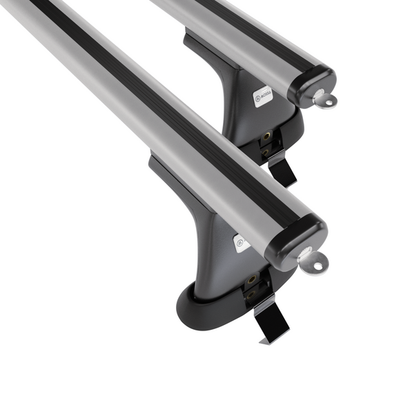 Základní nosič na střechu auta pro Ford Mondeo mk V Kombi (2014-2022) - příčný nosič - stříbrné střešní příčníky - bez montážních prvků - Hliník