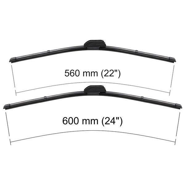 Automobilové stěrače na přední sklo pro BMW X5 E53 SAV (03.1999-10.2006) - listy ploché