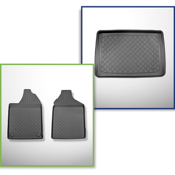 Sada rohož do zavazadlového prostoru a autokoberečky TPE na míru do: Aixam City 