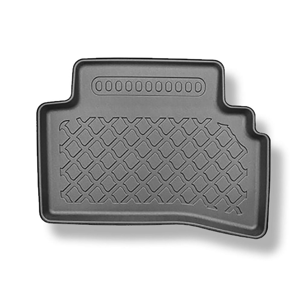 Sada rohož do zavazadlového prostoru a autokoberečky TPE na míru do: Hyundai Tucson III NX4 SUV (12.2020-....) - horní zavazadlový prostor; pohyblivá podlaha v nejvyšší poloze; pravý odnímatelný výklenek u modelů s subwooferu; rovněž pro Mild Hybrid; ne p