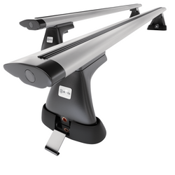 Základní nosič na střechu auta pro Citroen Berlingo mk I Van (2003-2010) - příčný nosič - stříbrné střešní příčníky - montážní body - Hliník