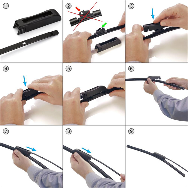 Automobilové stěrače na přední sklo pro Renault Twingo III Hatchback (09.2014-2018) - listy ploché