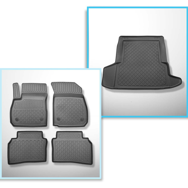 Sada rohož do zavazadlového prostoru a autokoberečky TPE na míru do: Opel Insignia B Grand Sport (06.2017-2023)