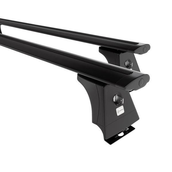 Základní nosič na střechu auta pro Peugeot Boxer Van (1996-2005) - příčný nosič - černé střešní příčníky - montážní body - Hliník