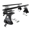Základní nosič na střechu auta pro Ford Mondeo mk V Hatchback (2014-2022) - příčný nosič - černé střešní příčníky - bez montážních prvků - Hliník