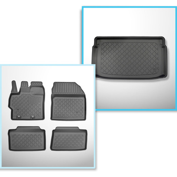 Sada rohož do zavazadlového prostoru a autokoberečky TPE na míru do: Toyota Yari