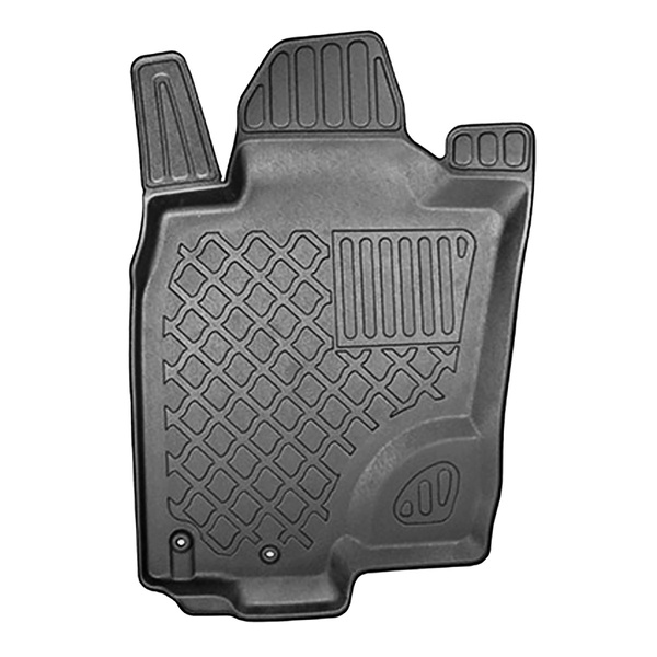 Koberčky TPE pro Nissan Navara NP300 Pick-Up (01.2016-....) - upevňující háky v podlaze