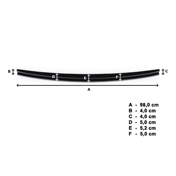 Černý kryt zadního nárazníku pro Hyundai i30 Kombi (2017-....)
