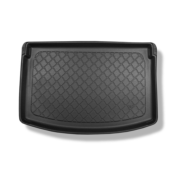 Rohož do zavazadlového prostoru pro: Mazda CX-3 SUV (06.2015-12.2021) - pro horní (také se subwooferem) a dolní (pouze bez subwooferu) úroveň pohyblivé podlahy zavazadlového prostoru