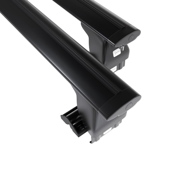 Základní nosič na střechu auta pro Ford Focus mk I Kombi (1998-2004) - příčný nosič - černé střešní příčníky - bez montážních prvků - Hliník