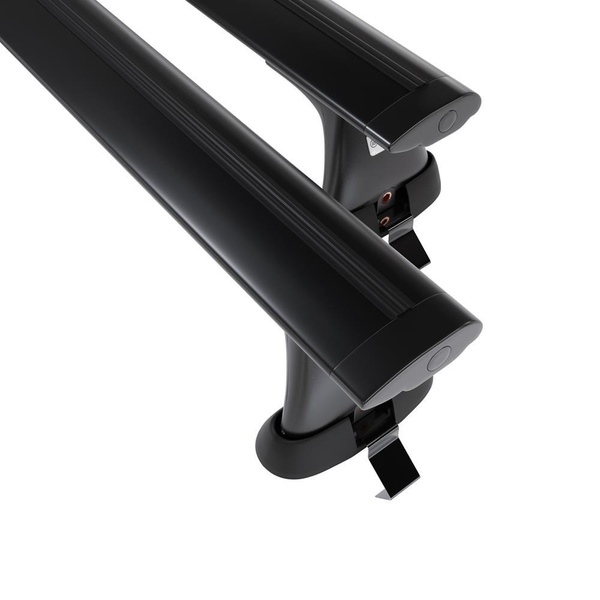 Základní nosič na střechu auta pro Opel Insignia Sedan (2009-2017) - příčný nosič - černé střešní příčníky - bez montážních prvků - Hliník