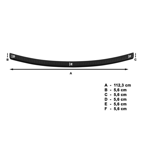 Černý kryt zadního nárazníku pro Nissan Qashqai Crossover (2007-2013)