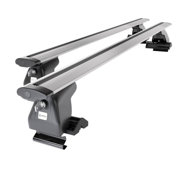 Základní nosič na střechu auta pro Chrysler PT Cruiser MPV (2001-2010) - příčný nosič - stříbrné střešní příčníky - bez montážních prvků - Hliník