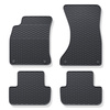Gumové autokoberce pro Audi A4 B8 Avant, Limuzína (2007-2015) - černá - 4 ks
