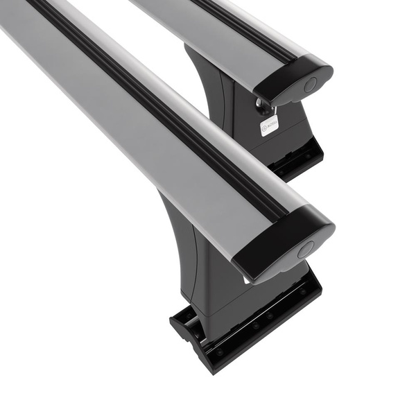 Základní nosič na střechu auta pro Citroen C5 Sedan (2008-2017) - příčný nosič - stříbrné střešní příčníky - montážní body - Hliník