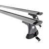 Základní nosič na střechu auta pro Volkswagen Passat B8 Sedan (2015-2023) - příčný nosič - stříbrné střešní příčníky - bez montážních prvků - Hliník