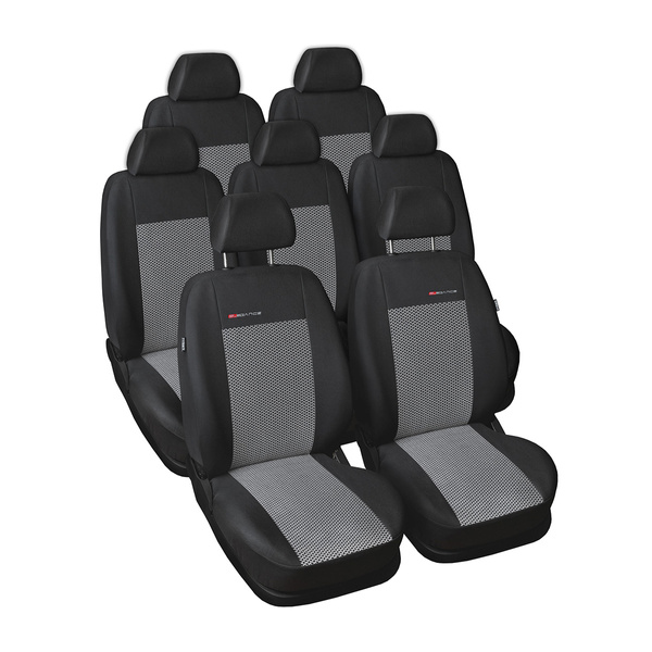 Potahy šité na míru pro Volkswagen Sharan Van (1995-2010) 7 sedadel - návleky na autosedadla - E2