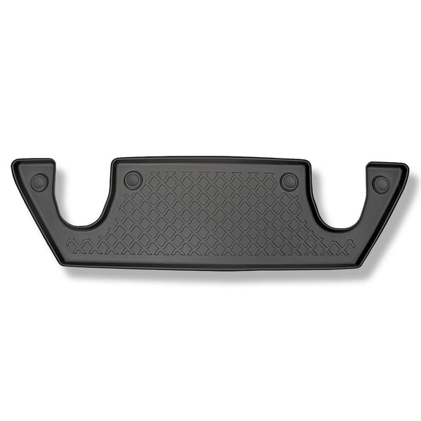 Sada rohož do zavazadlového prostoru a autokoberečky TPE na míru do: Tesla Model X SUV (10.2016-12.2020) - 6 míst; III. řada; horní zavazadlový prostor; za druhou řadou sedadel (třetí řada snížená)