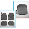 Sada rohož do zavazadlového prostoru a autokoberečky TPE na míru do: Mazda 3 IV BP Sedan (03.2019-....)