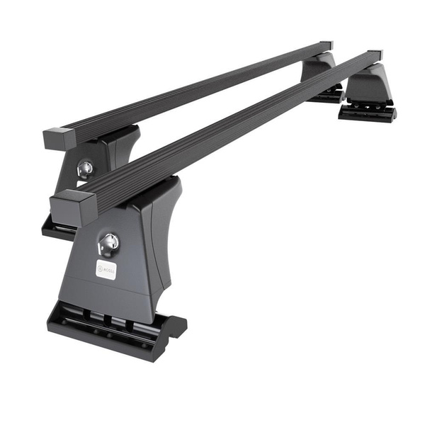 Základní nosič na střechu auta pro Kia ProCeed Hatchback (2014-2018) - příčný nosič - černé střešní příčníky - montážní body - Ocel